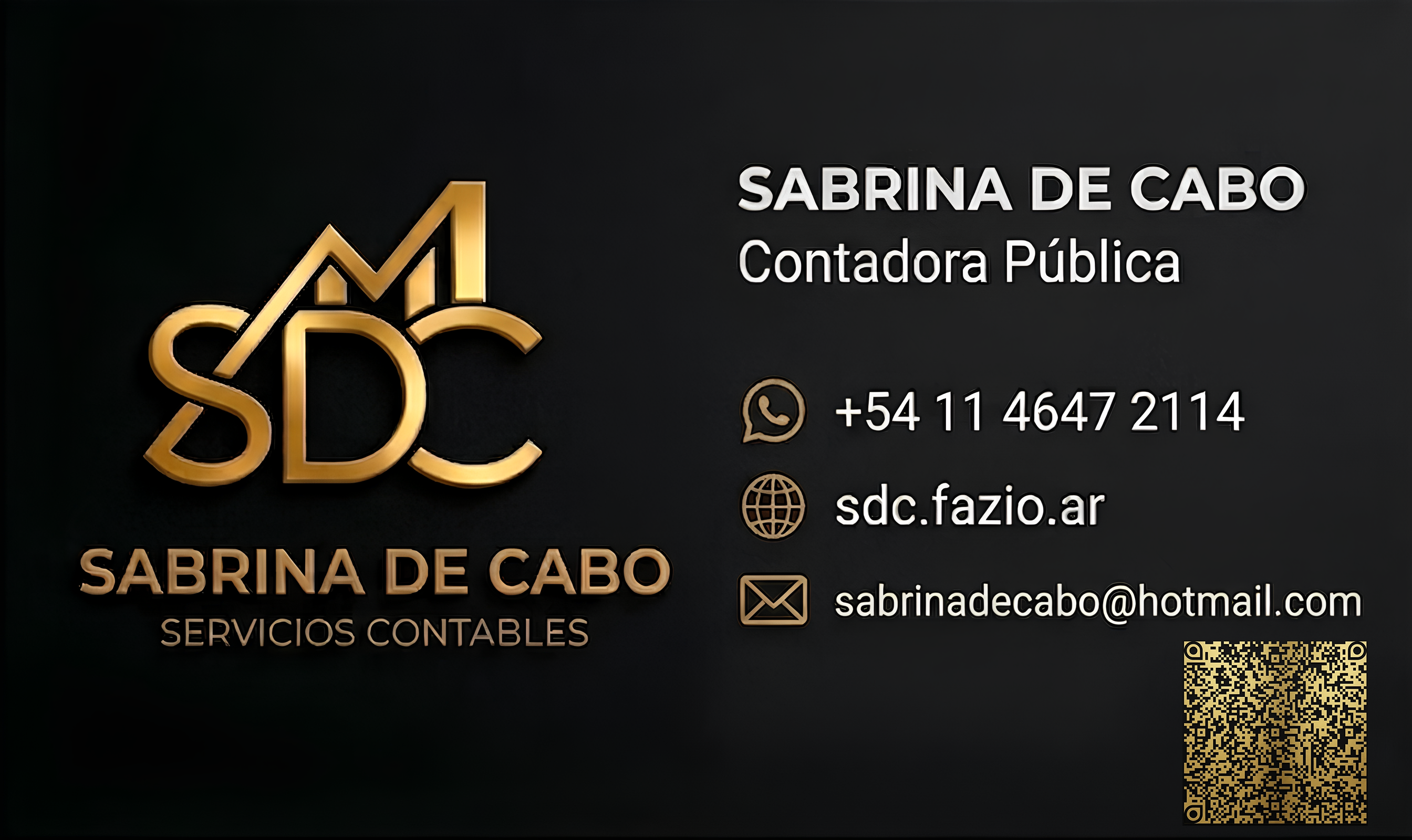 Tarjeta Personal Sabrina De Cabo